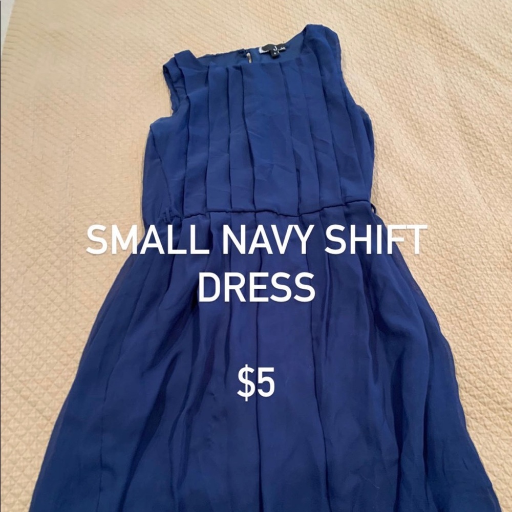 Women’s navy shift dress size small